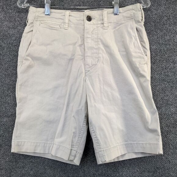 American Eagle Men's Classic Next Level Flex Chino Shorts Gray 28 Cotton Blend - Picture 5 of 13